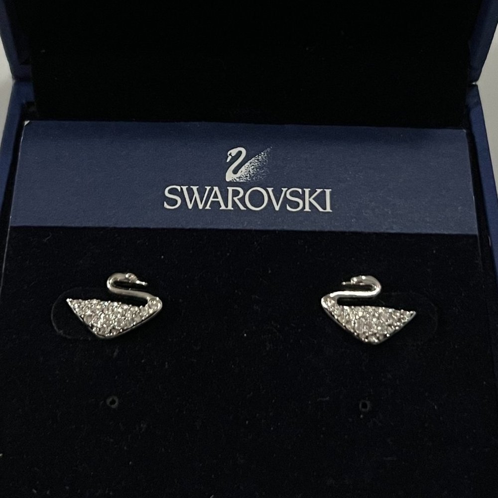 Swarovski Swan Crystal Earrings